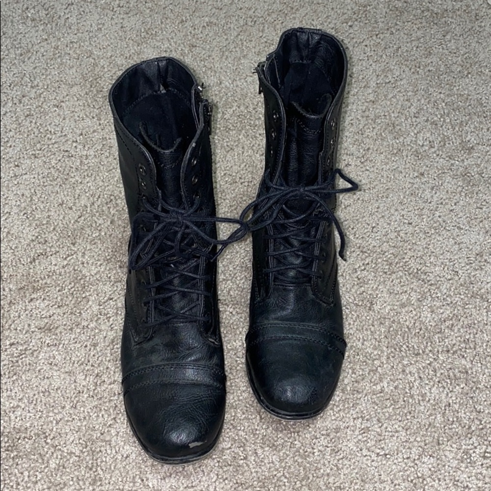 Black Combat Boots